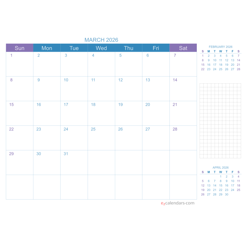 Calendar preview