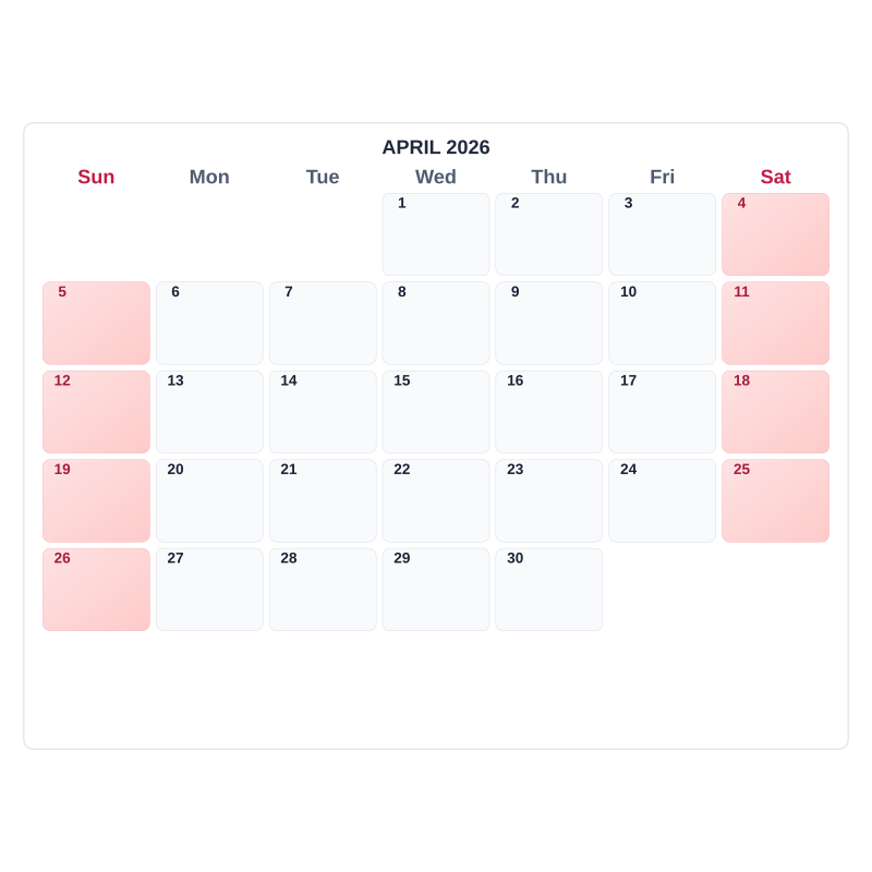 Calendar preview
