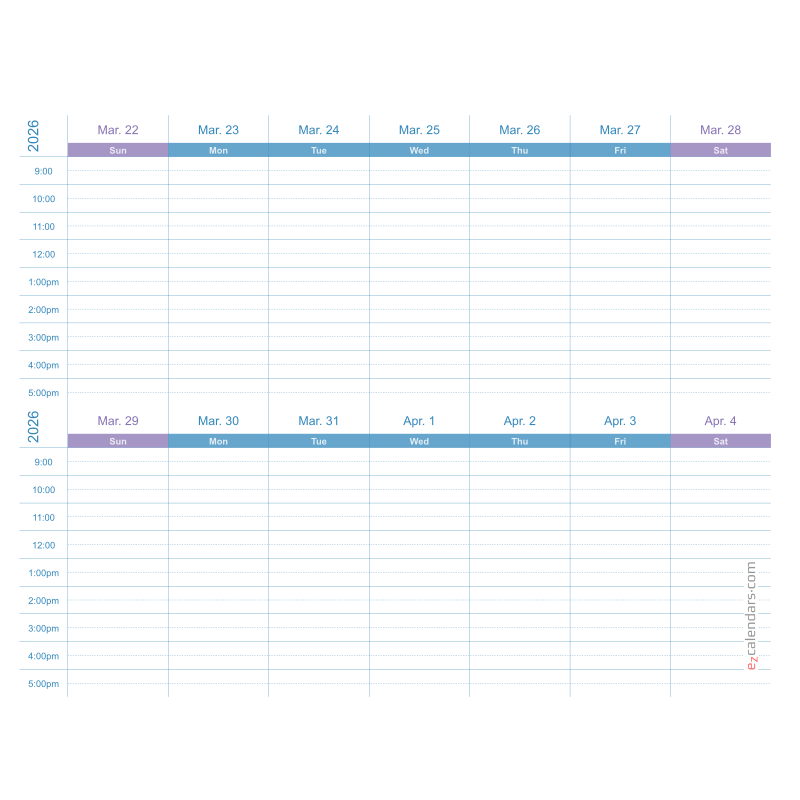 Calendar preview