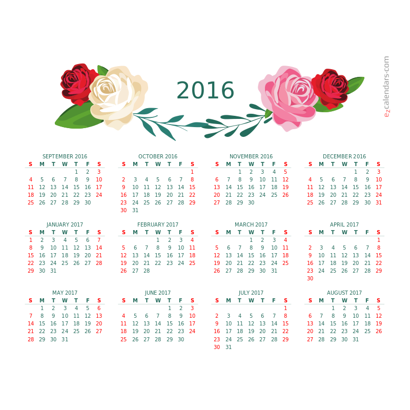 Calendar preview
